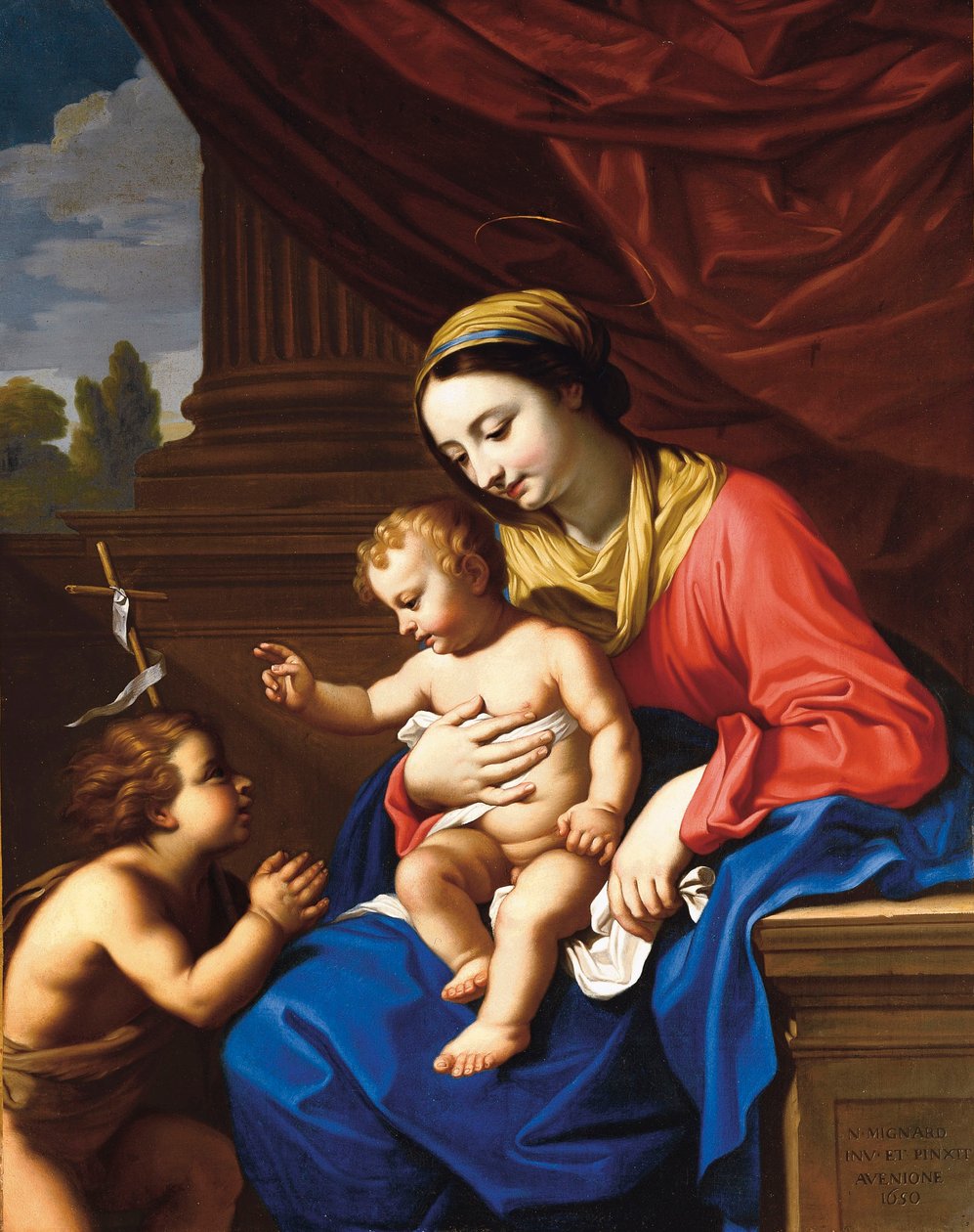 Vaftizci Yahya ile Bakire ve Çocuk, 1650 by Nicolas Mignard