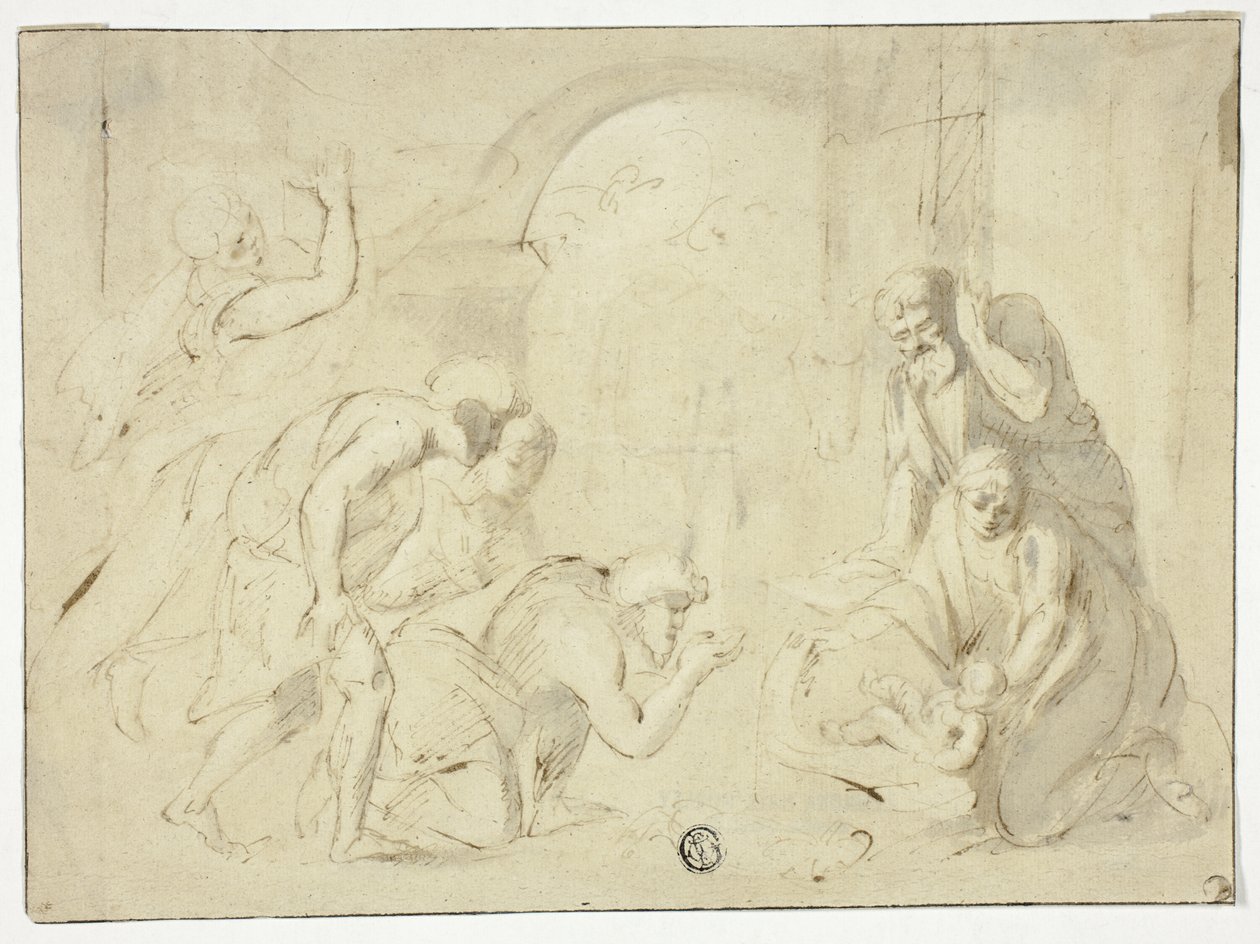 Çobanların Hayranlığı by Nicolas Poussin