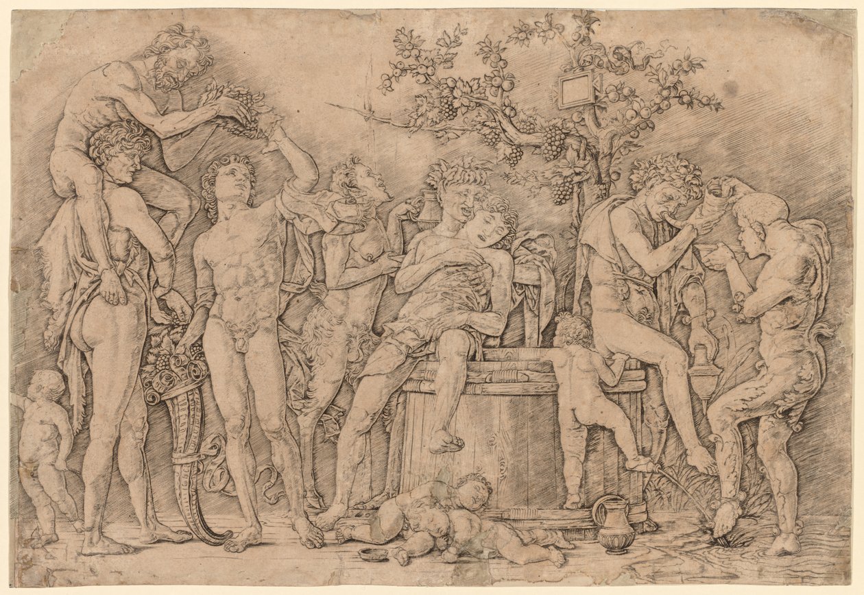 Şarap Kabı ile Bacchanal by Nicolas Poussin