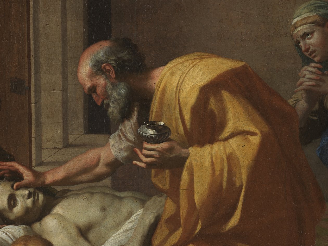 Yedi Ayin'den Extreme Unction, 1638-40 by Nicolas Poussin