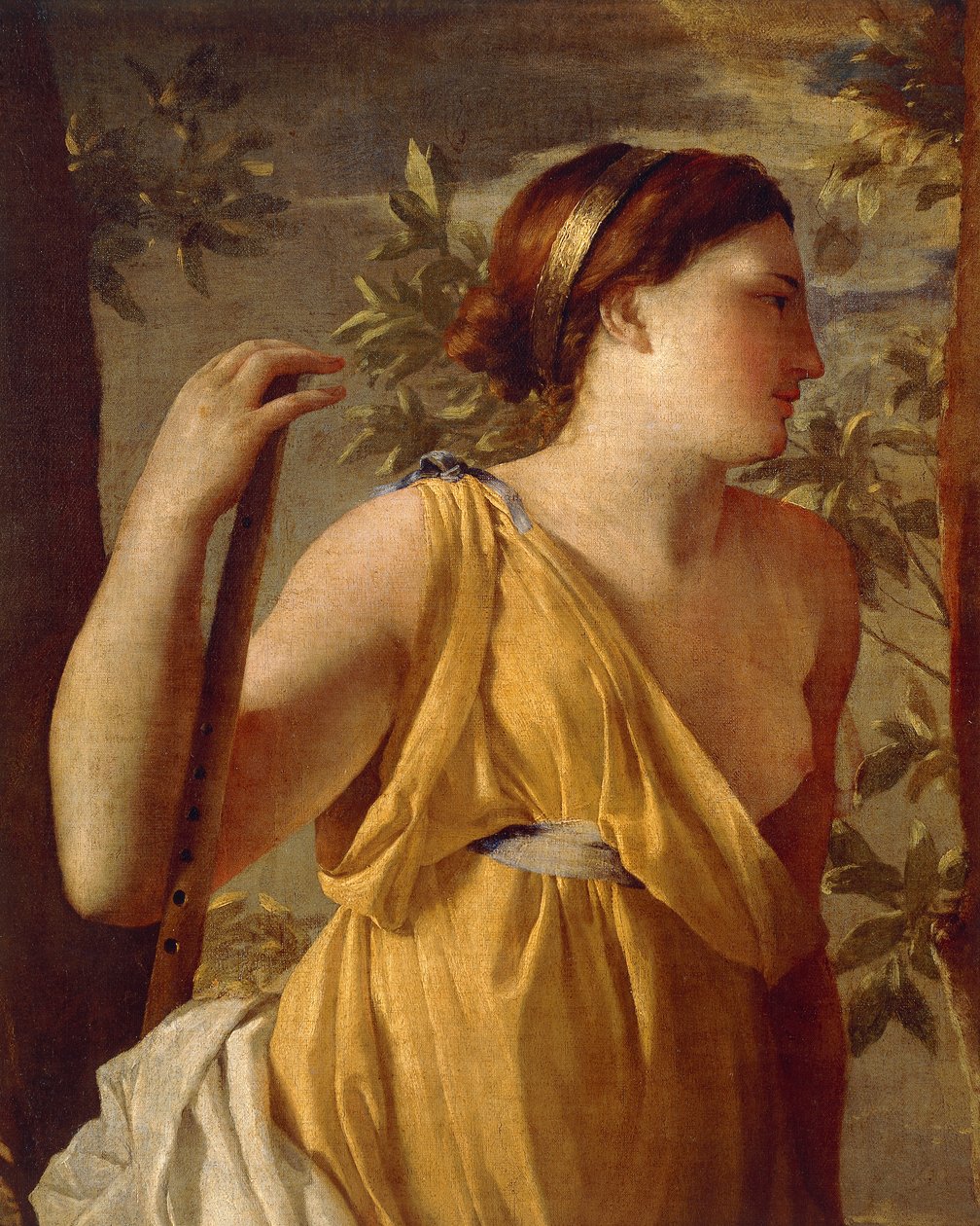 Şairin ilham kaynağı (detay) 1630 dolaylarında by Nicolas Poussin