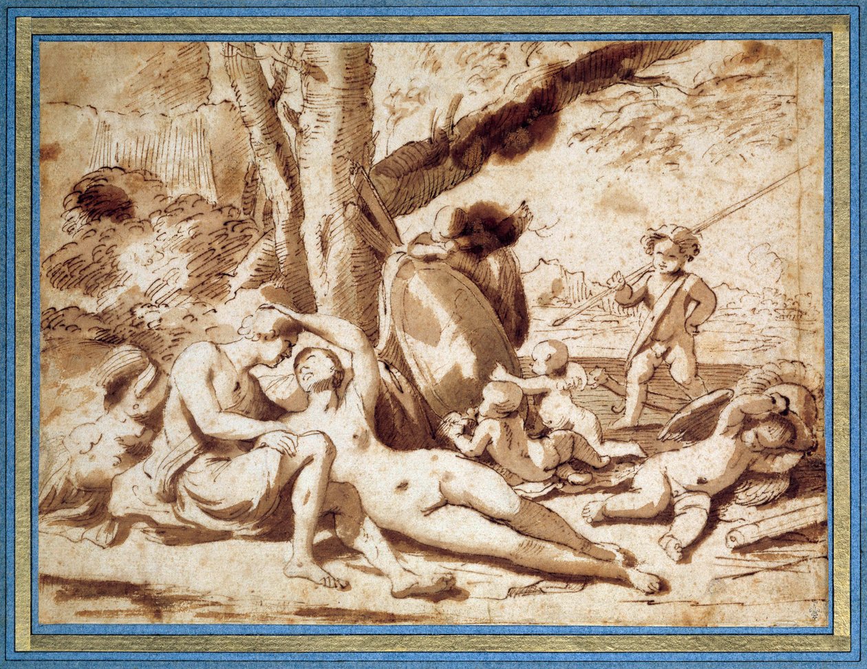 Mars ve Venüs by Nicolas Poussin