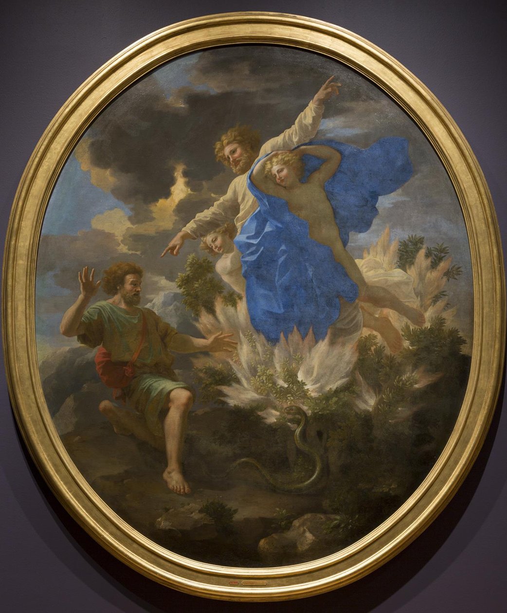 Musa ve Yanan Çalı by Nicolas Poussin