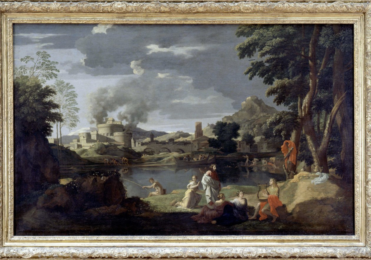 Orpheus ve Eurydice, Poussin, Louvre Müzesi by Nicolas Poussin
