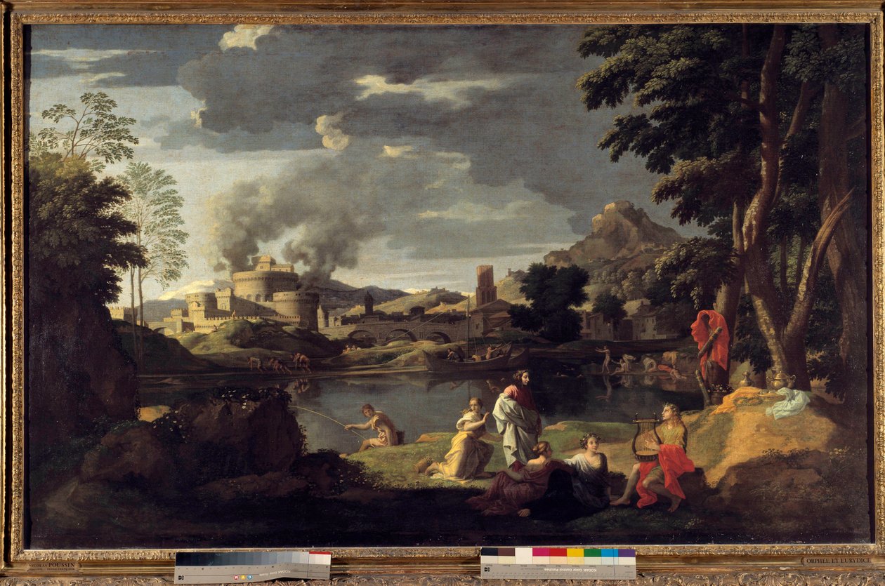 Orphee ve Eurydice Tablosu, Nicolas Poussin by Nicolas Poussin