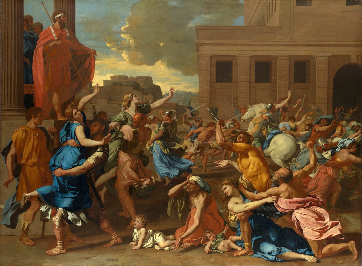 Sabine Kadınlarının Soygunu by Nicolas Poussin