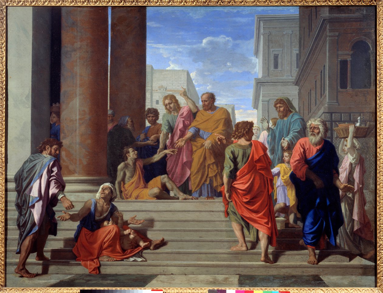 Aziz Peter ve Aziz John topalla savaşıyor by Nicolas Poussin