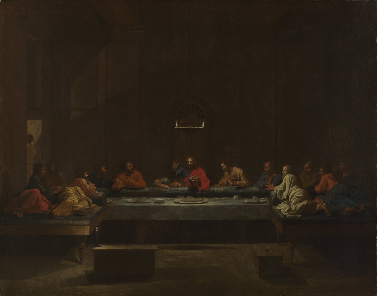 Yedi Ayin: Eucharist, yaklaşık 1637-1640 by Nicolas Poussin