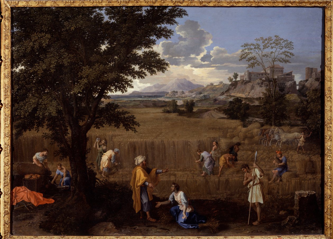Yaz veya Ruth ve Boaz by Nicolas Poussin