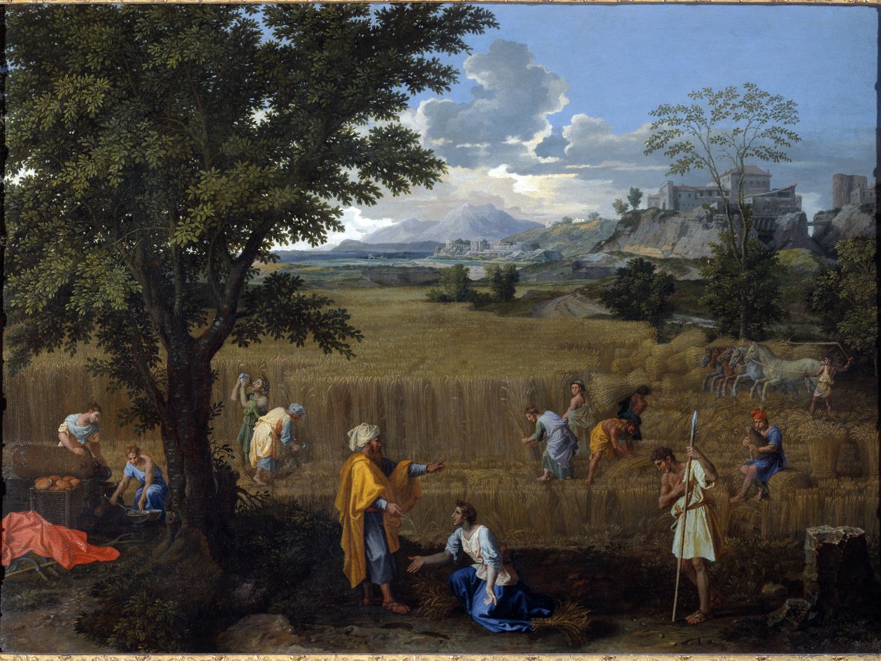 Yaz veya Ruth ve Boaz by Nicolas Poussin