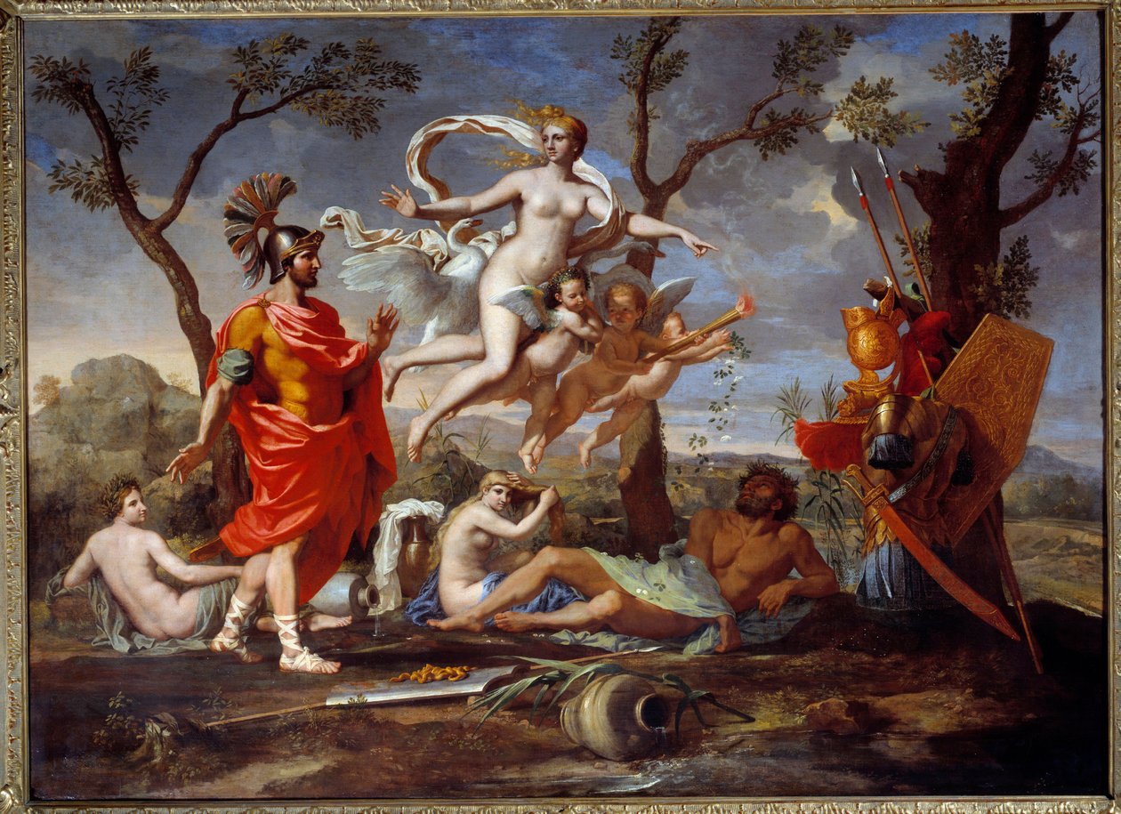 Venüs Armant Enee Tablosu Nicolas Poussin (1594-1665) 1639 Güneş. 1.07x1.46 m Rouen, Güzel Sanatlar Müzesi by Nicolas Poussin
