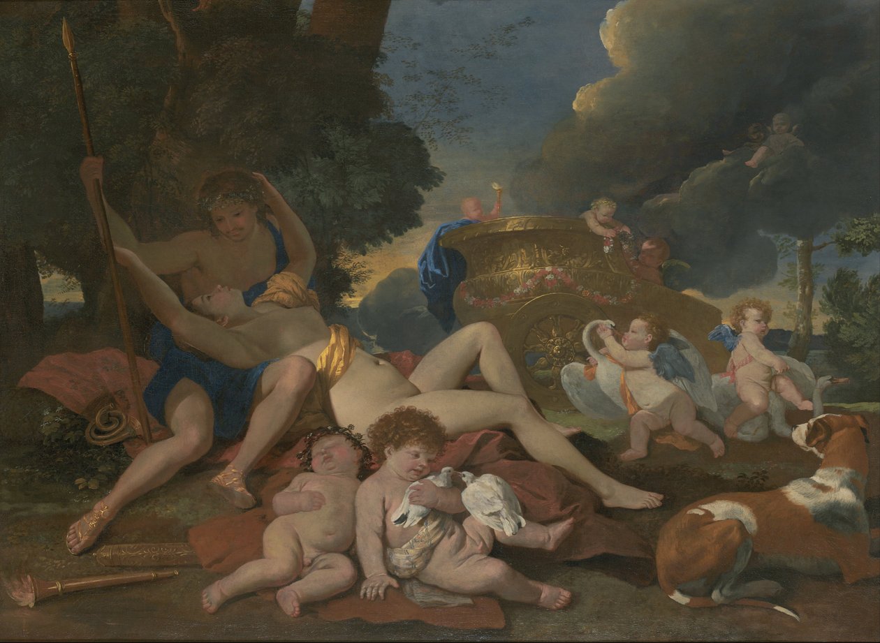 Venüs ve Adonis by Nicolas Poussin