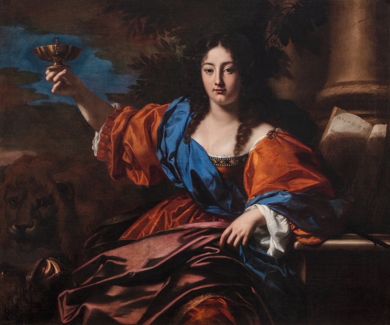 Circe, c.1650-60 (tuval üzerine yağlı boya) by Nicolas Regnier