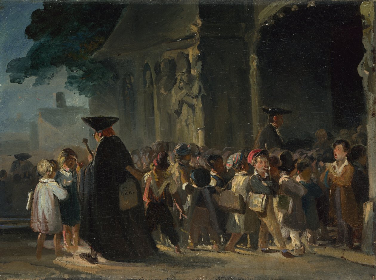 Kilise Kapısındaki Çocuklar, 1817 ve 1845 Arası by Nicolas Toussaint Charlet