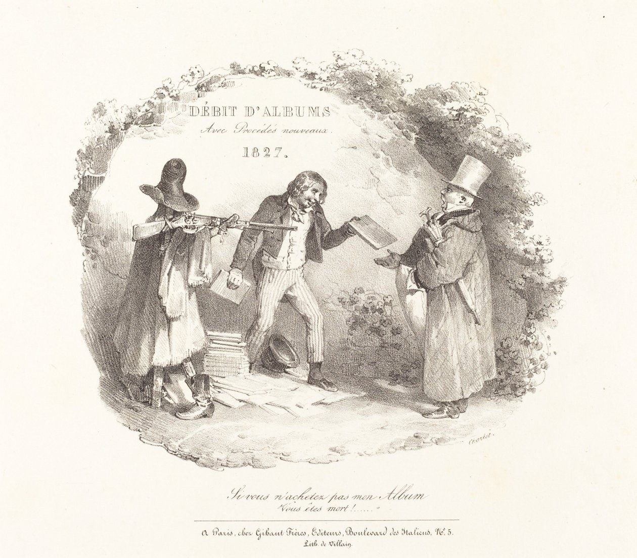 Albümlerin Yeni Yöntemlerle Üretilmesi (Litograf Albümlerinin Satışında Yeni Yöntemler) by Nicolas Toussaint Charlet