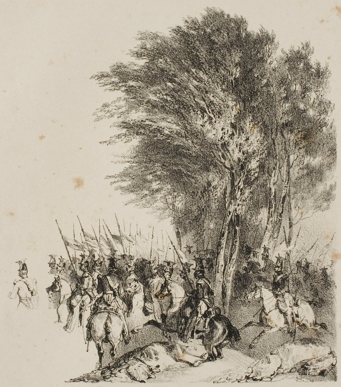 Mart ayında Lancerlar by Nicolas Toussaint Charlet