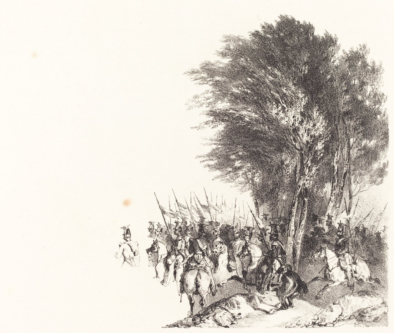 Mart ayında Lancerlar by Nicolas Toussaint Charlet