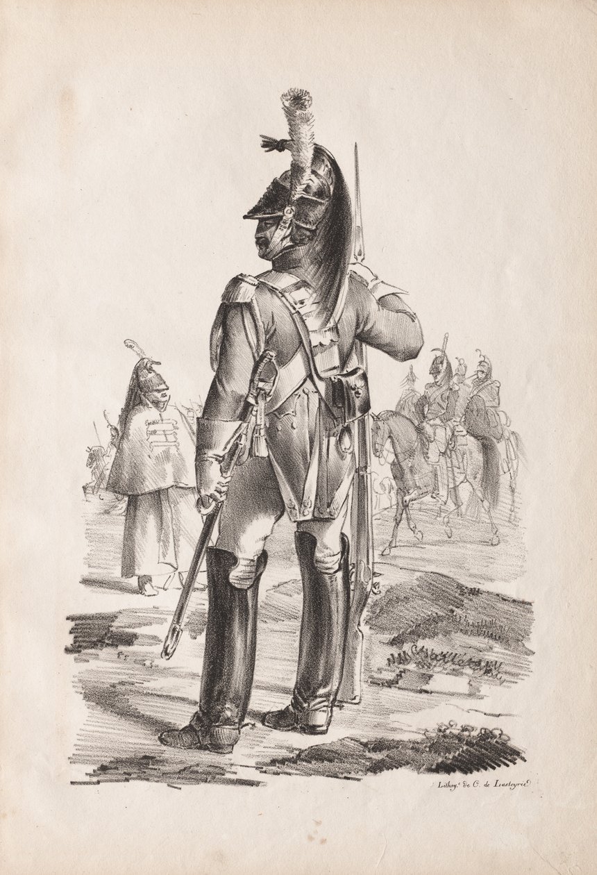 Askeri Kostümler: Kraliyet Muhafızlarının Grenadier by Nicolas Toussaint Charlet