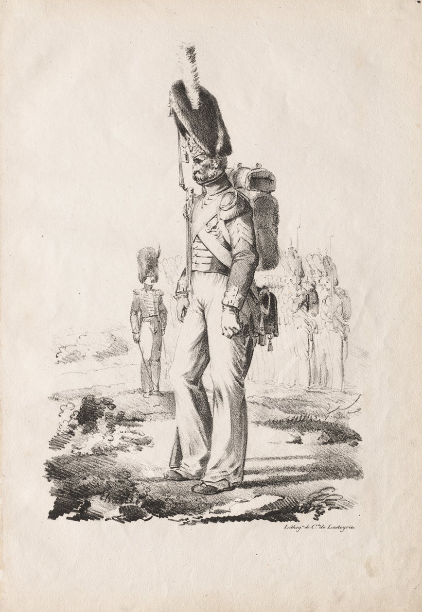 Askeri Kostümler: Piyade Sargent by Nicolas Toussaint Charlet