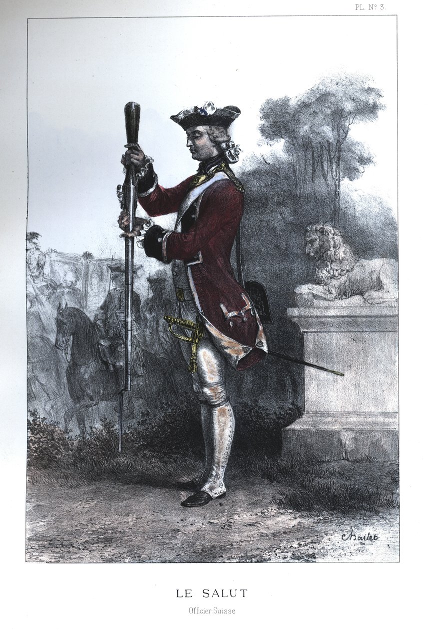 İsviçre Muhafızları Memuru by Nicolas Toussaint Charlet