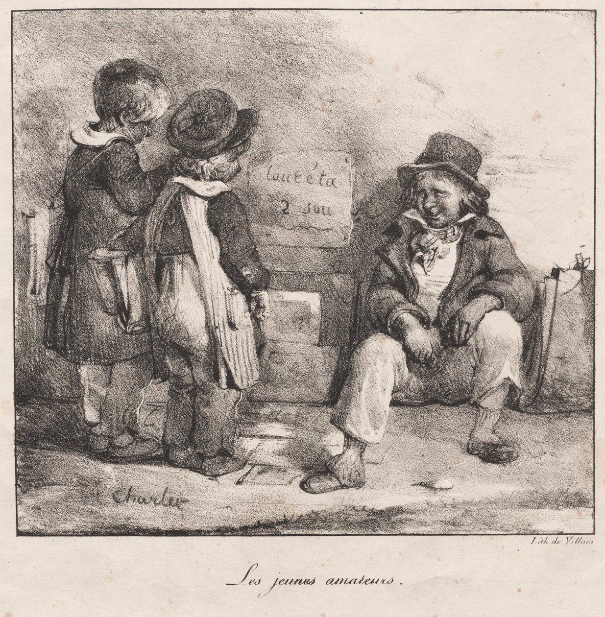Küçük Çocukların Kullanımına Yönelik Eskiz Defteri: Genç Amatörler, 1822. by Nicolas Toussaint Charlet
