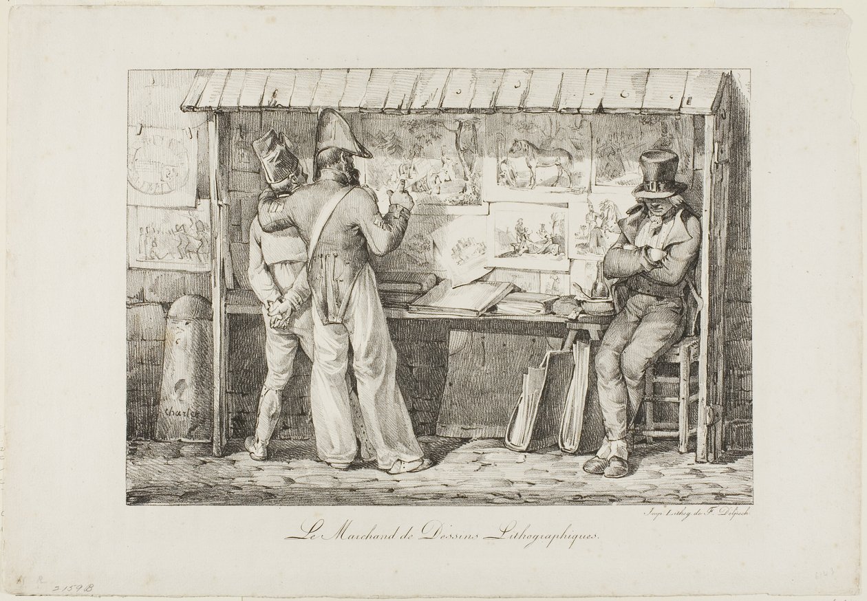 Litograf Satıcısı by Nicolas Toussaint Charlet