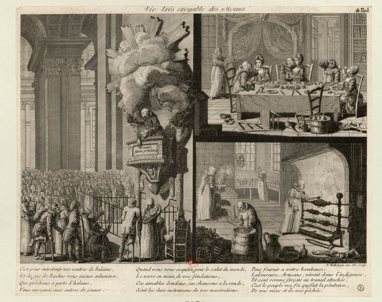 Keşişlerin Çok İnandırıcı Hayatları, c. 1789. by Nicolas Walkcheim