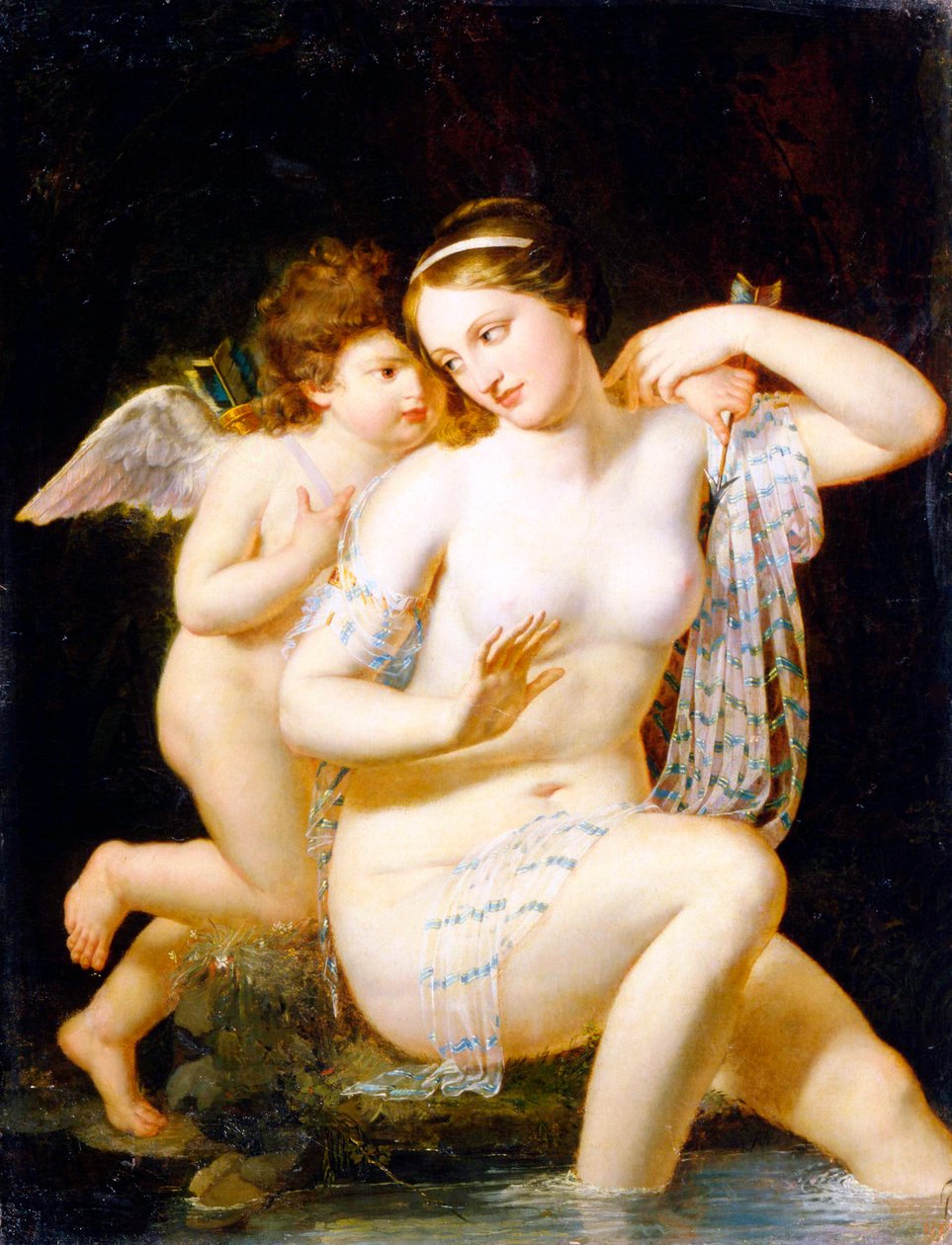 Venüs ve Aşk Tanrısı, 1792. by Nicolas de Courteille