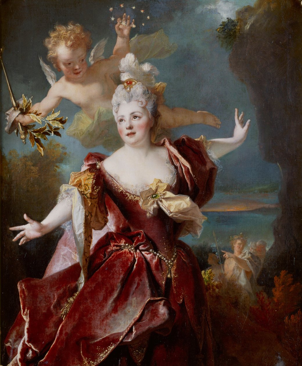 Bayan Duclos (1664-1747) olarak bilinen aktris Marie-Anne de Châteauneuf