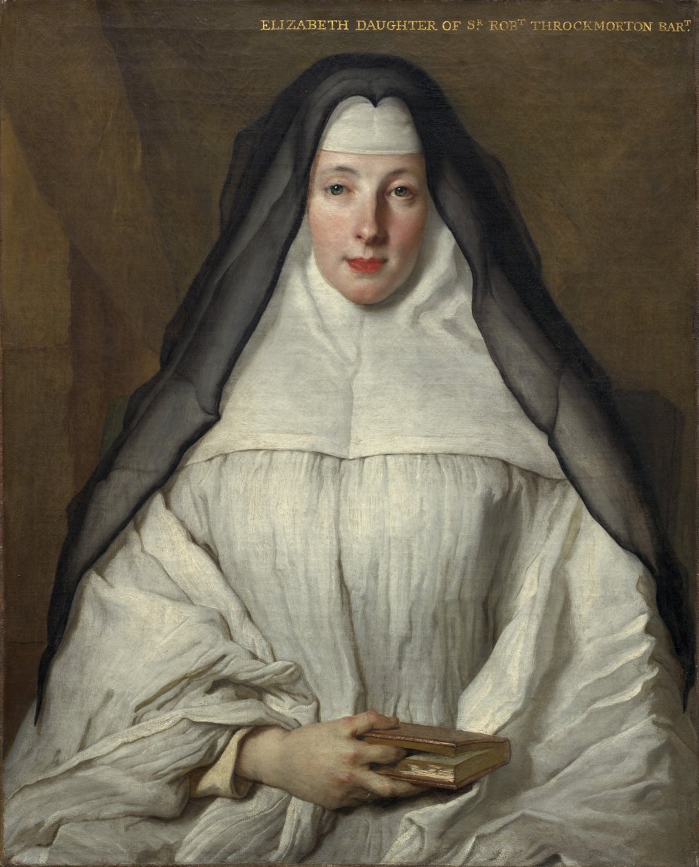 Elizabeth Throckmorton, Rahibe Augustines Anglaises Nişanı'nın Kanonu by Nicolas de Largillière