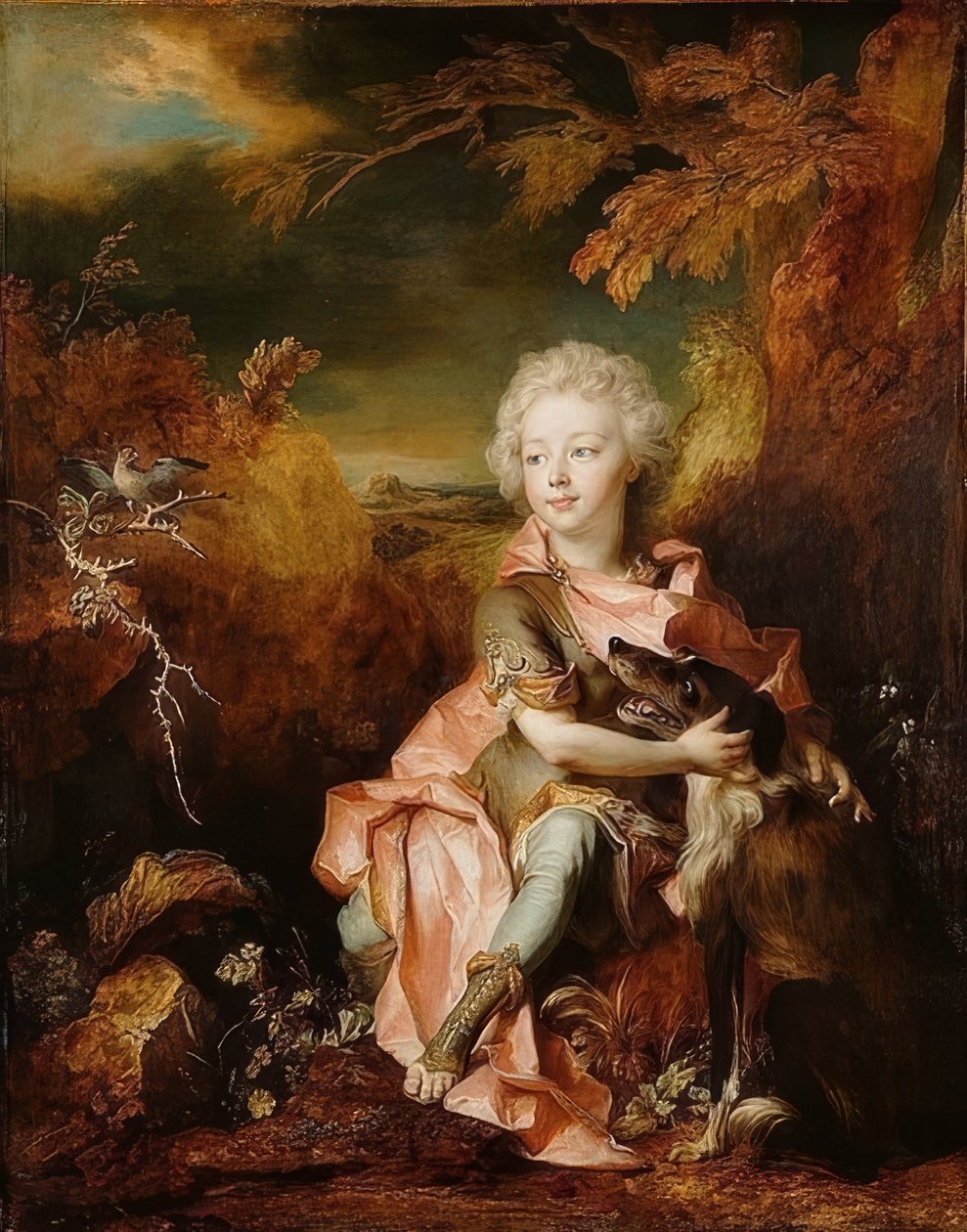 Kostümlü bir çocuğun portresi. 1710-1714 civarında by Nicolas de Largillière