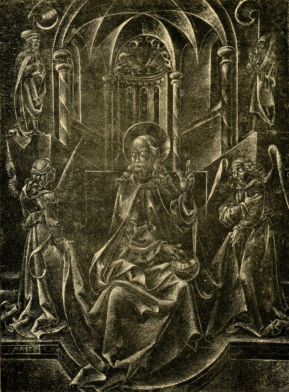 Tahttaki dünya kurtarıcısı by Nicolaus Alexander Mair von Landshut
