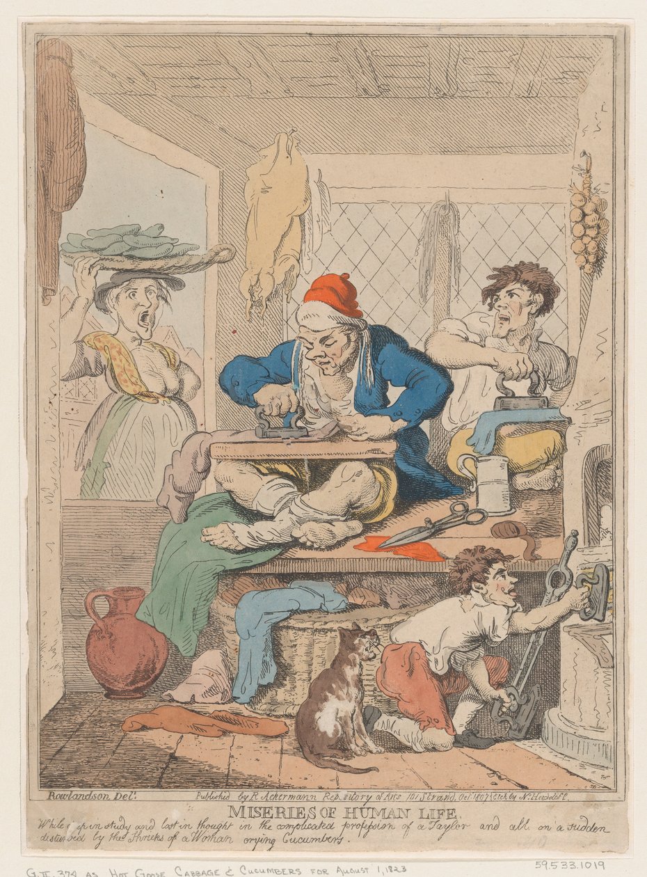 İnsan Hayatının Sefaletleri: Derin Çalışmada ve Karmaşık İçinde Düşüncede Kaybolurken..., Ekim 1807. by Nicolaus Heideloff