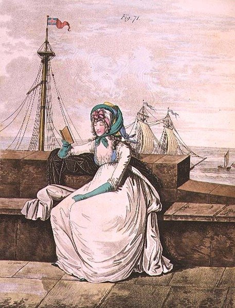 Sabah elbisesi, şek. Nikolaus Heideloff