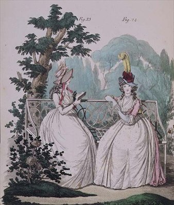 Sabah elbisesi, incir. 23 ve 24, Nikolaus Heideloff