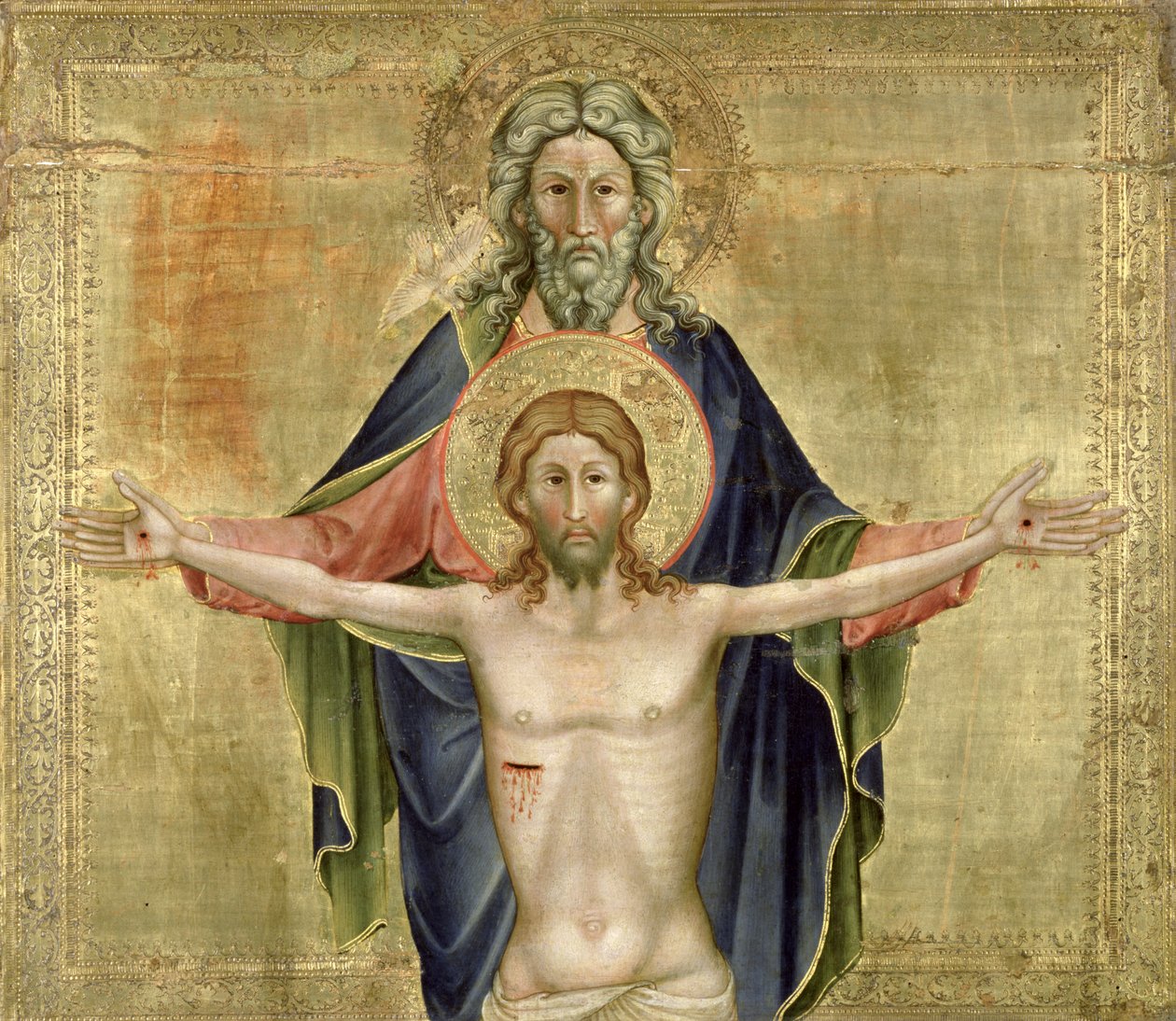 The Holy Trinity (panelde mizaç) by Nicoletto Semitecolo