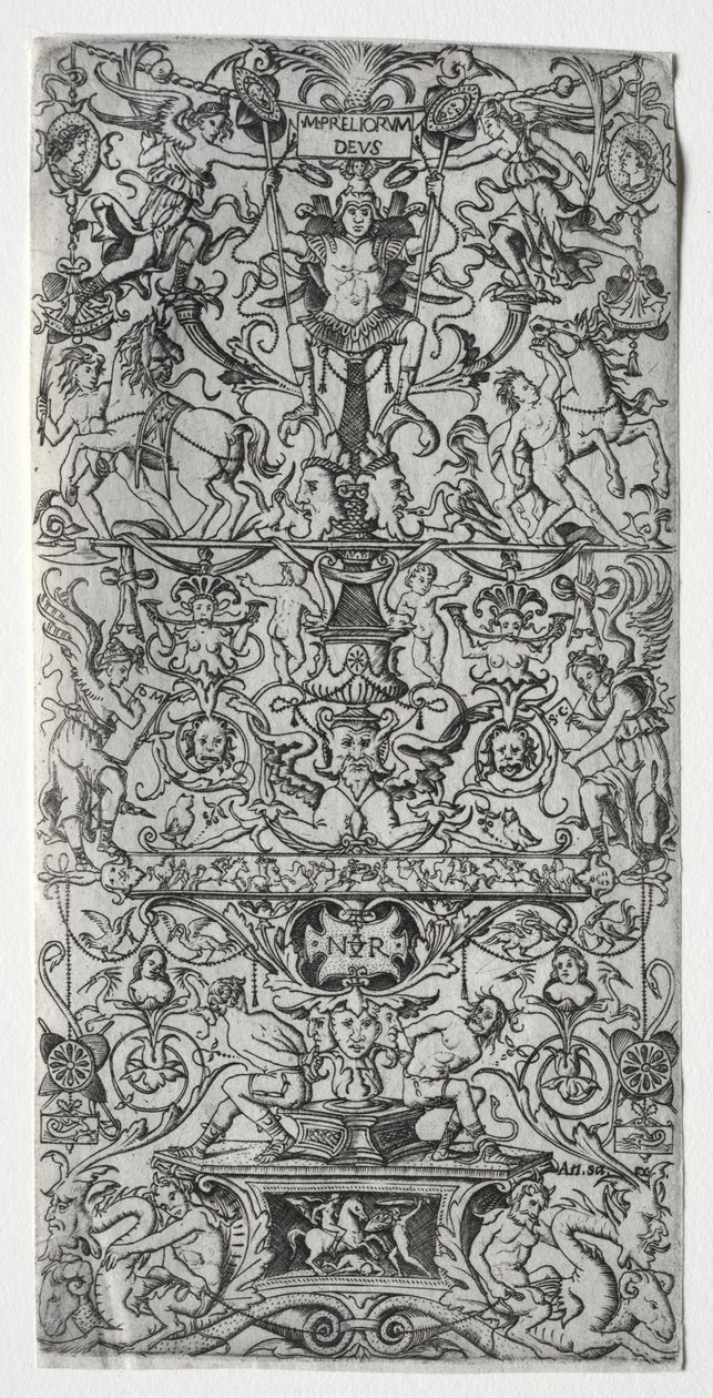 Süsleme Paneli: Mars, Savaşların Tanrısı, c. 1507. by Nicoletto da Modena