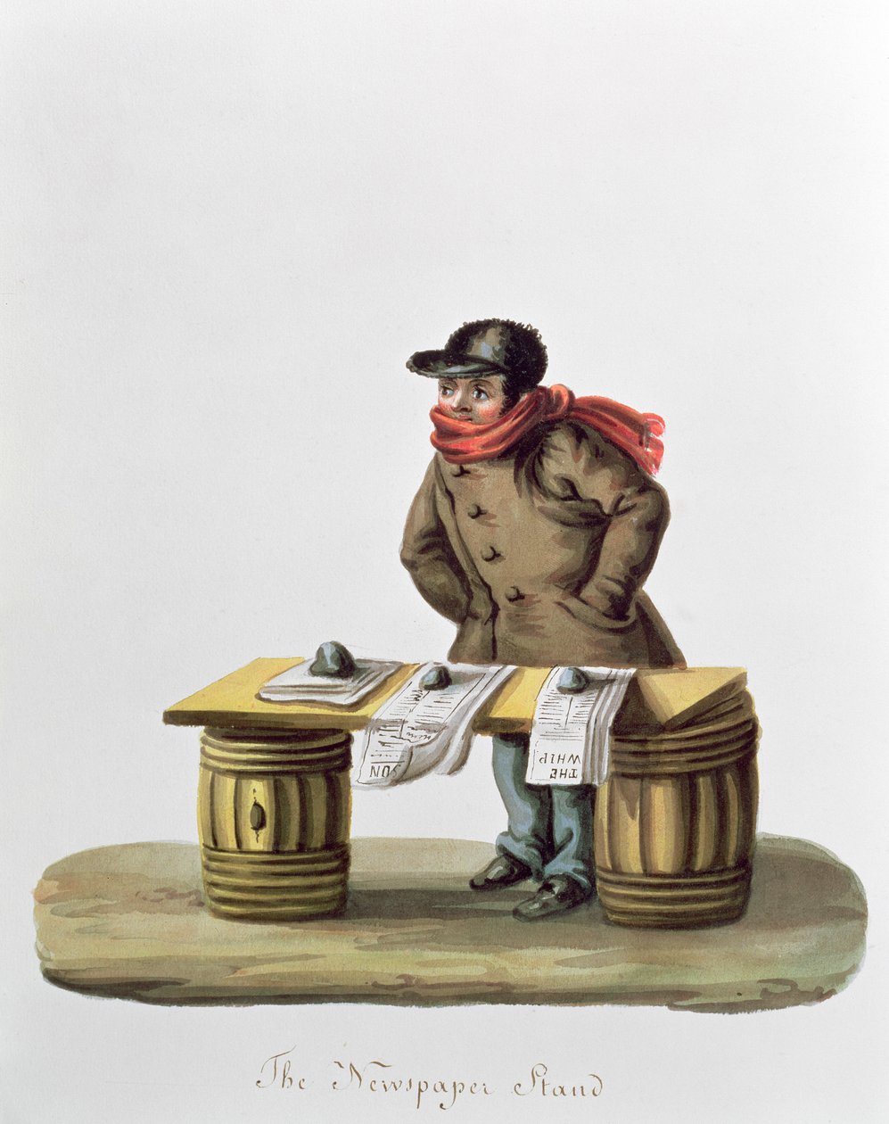 Gazete Standı, c.1840-44 by Nicolino Calyo