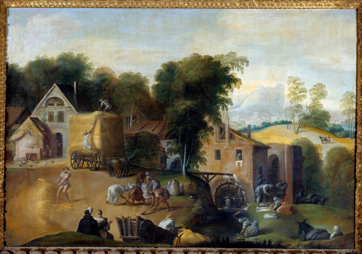 Le vannage du tahıl Boyama Nicolo dell "Abate by Nicolo dell Abate