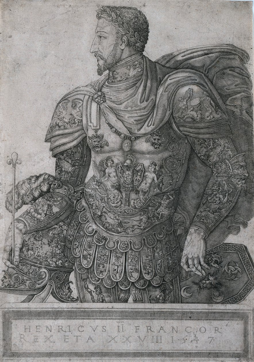 28 yaşında Fransa Kralı II. Henri by Nicolo della Casa