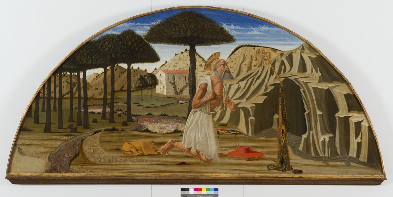 Çölde Aziz Jerome, 1450-80 by Nicolo di Maestro Antonio dAncona