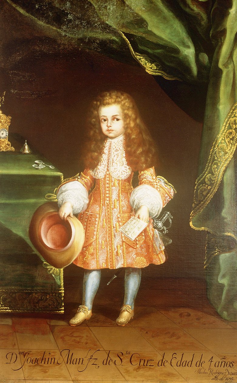 Çocuğun Portresi, Joaquín Manuel Fernández de Santa Cruz by Nicolás Rodríguez Juárez