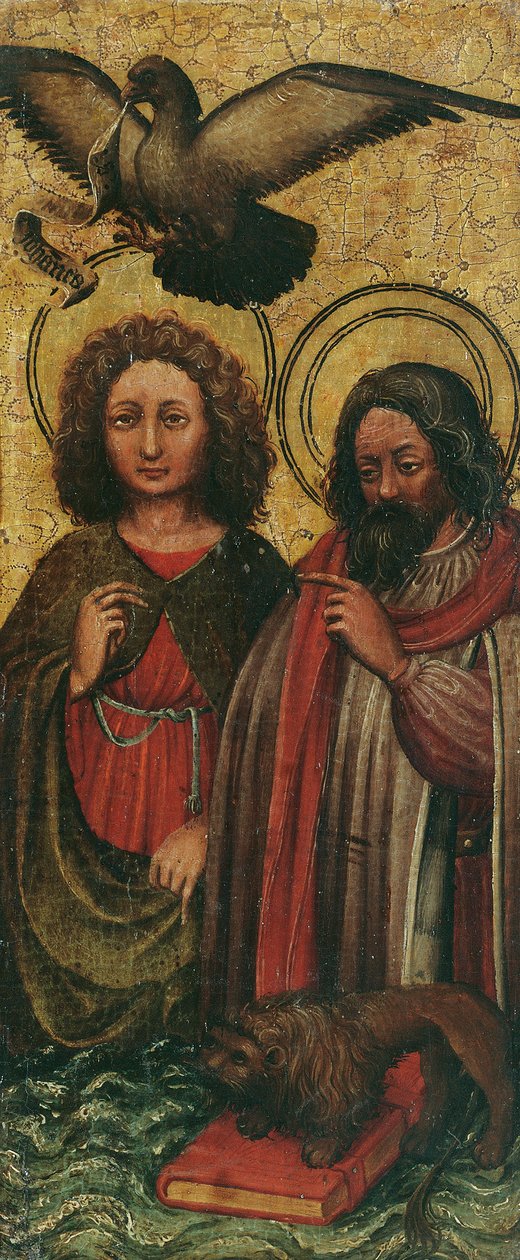 Evangelistler John ve Mark by Niederländischer Maler
