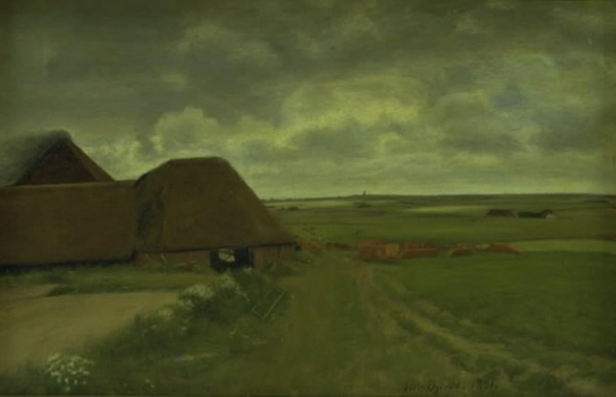 Batı Jutland tuğla fabrikasında. gri hava by Niels Jakob Jakobsen Bjerre