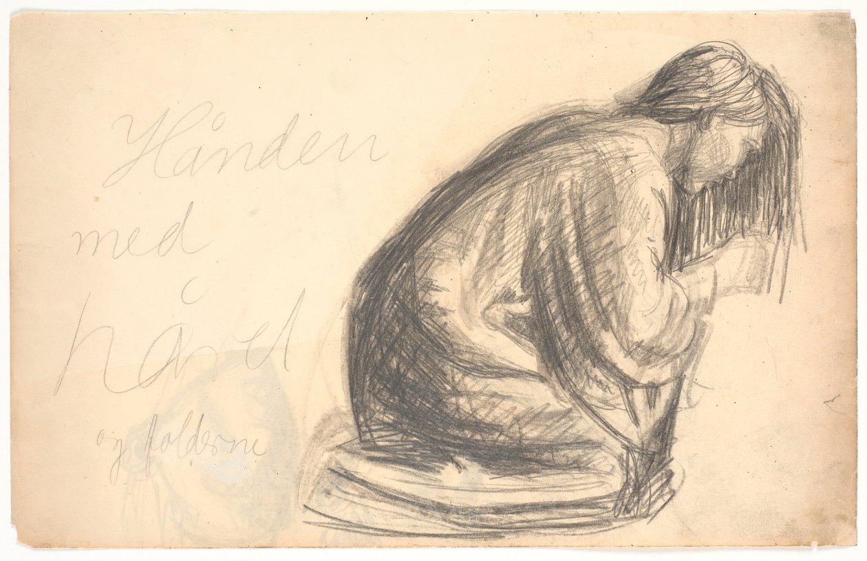 diz çökmüş Maria by Niels Larsen Stevns