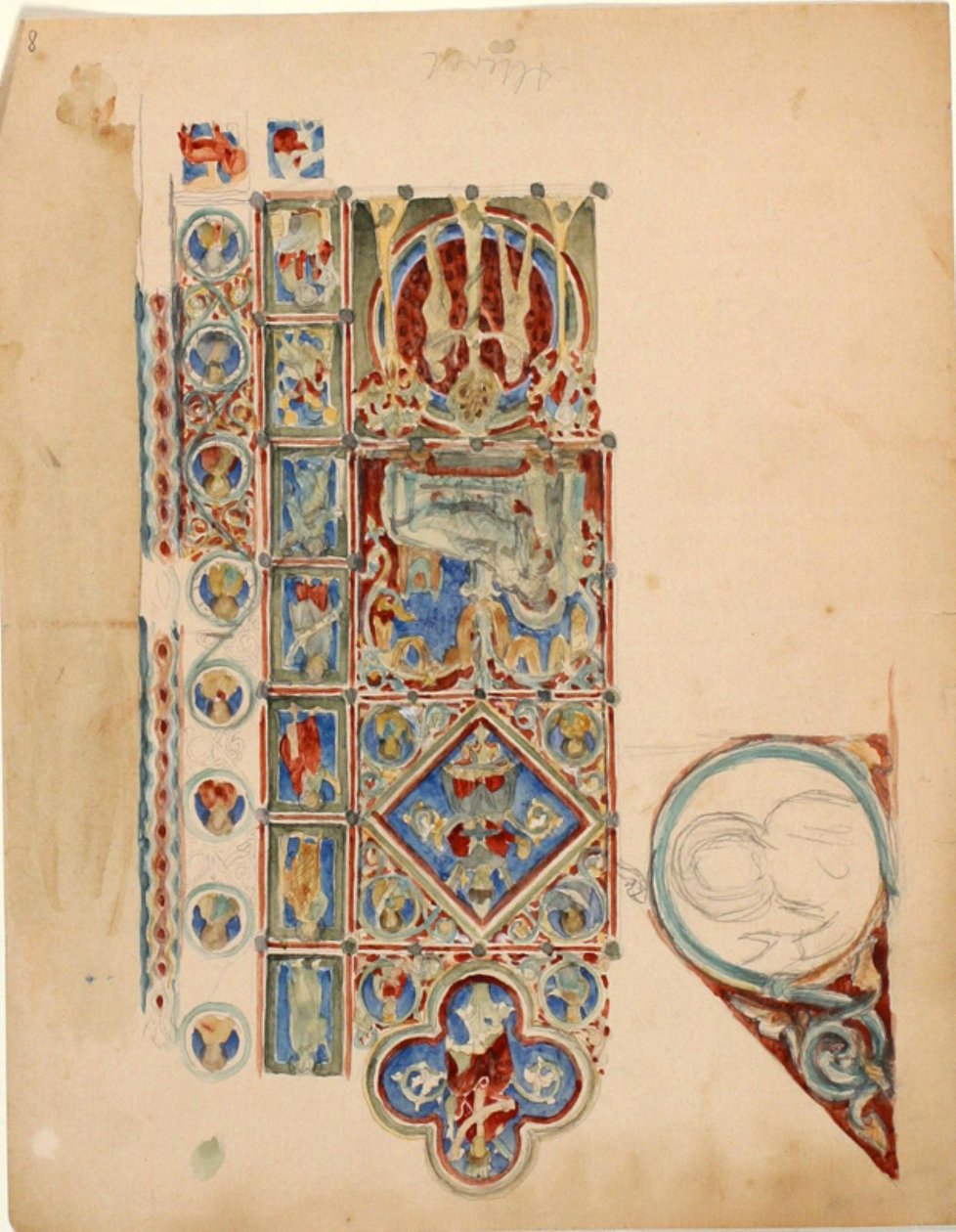 Antik Hıristiyan mozaiğinin kopyası by Niels Larsen Stevns