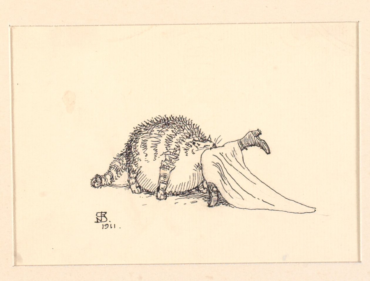 Şişman Kedi için İllüstrasyon by Niels Skovgaard