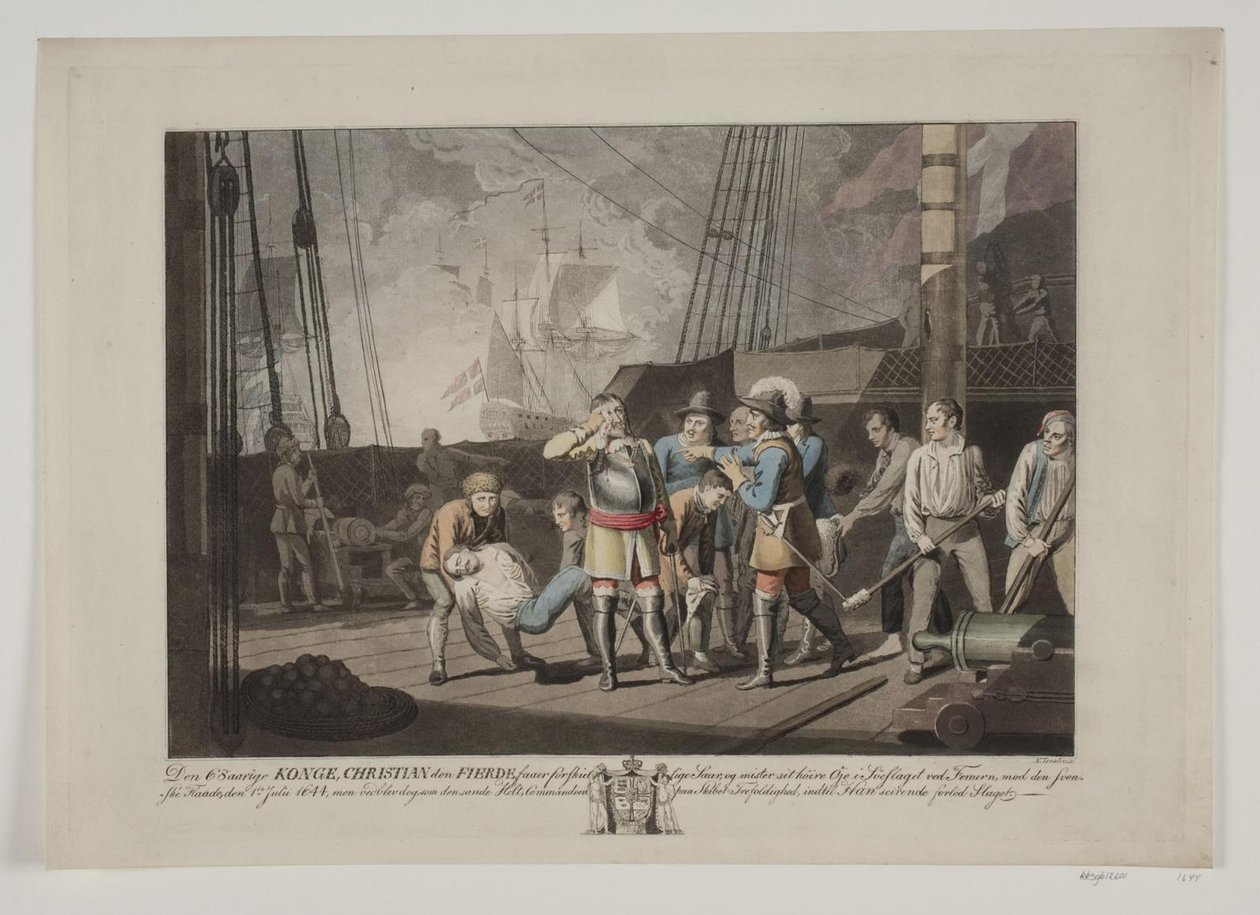 Fehmarn deniz savaşında IV. Christian, 1644 by Niels Truslew