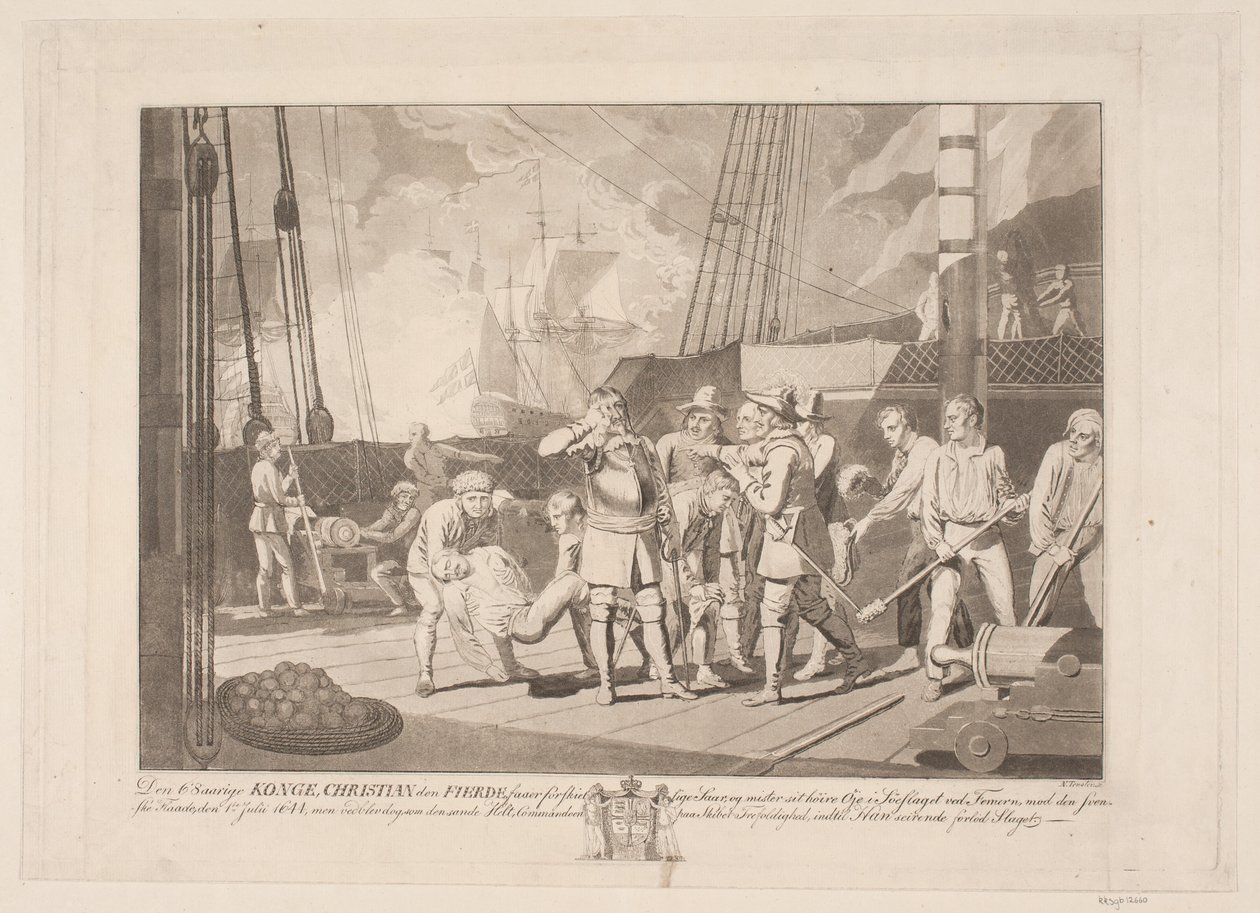 Fehmarn deniz savaşında IV. Christian, 1644 by Niels Truslew