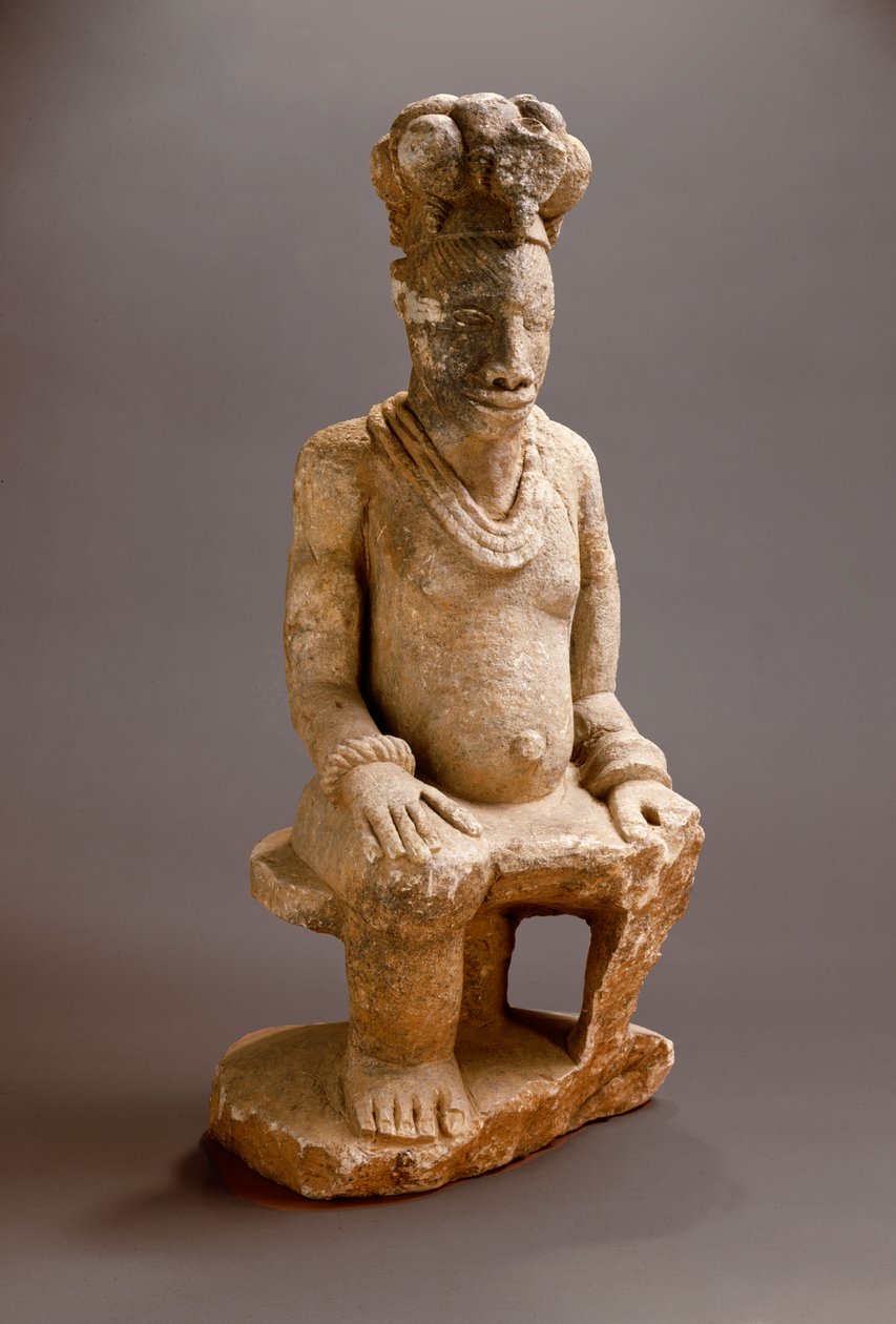 Oturan figür, Esie, 1850